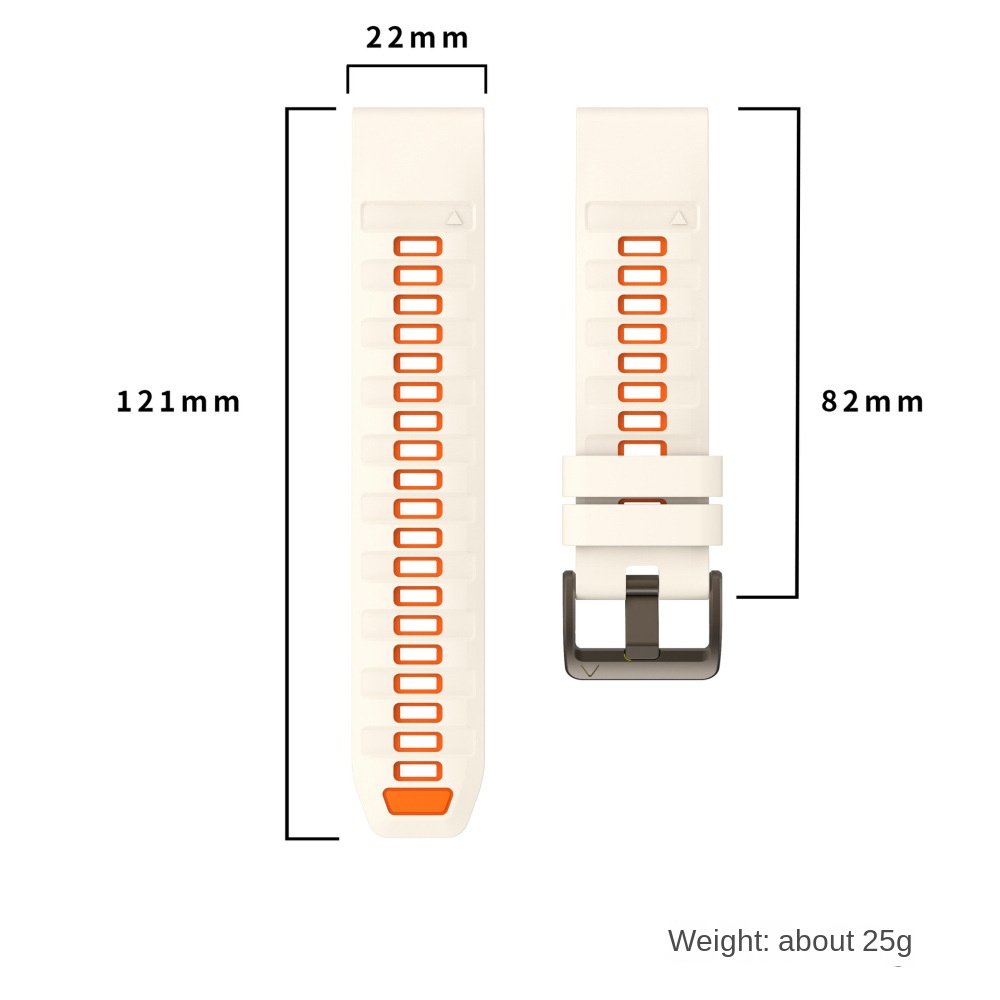 Compatible with Garmin Fenix 8 Official Style Strap, Fenix 8 Series 43/47/51mm Quick-Release Silicone Watch Band - Image 4