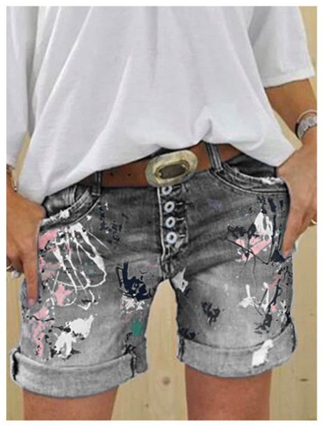 Pantalon imprimé taille haute élastiqué pour femme - Image 6