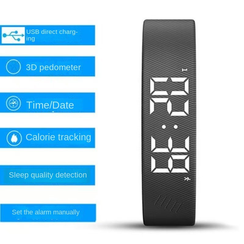 Montre connectée / Bracelet connecté – Écran couleur rond – Musique, météo, podomètre, fonctions sportives - Image 3