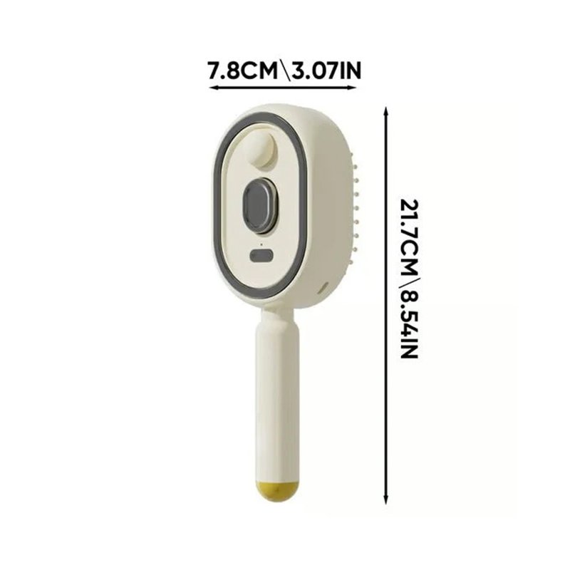 Brosse à cheveux électrique vapeur avec brumisateur, peigne lissant ionique pour moins de casse et sans résidus, outil de coiffage pour des cheveux l - Image 10