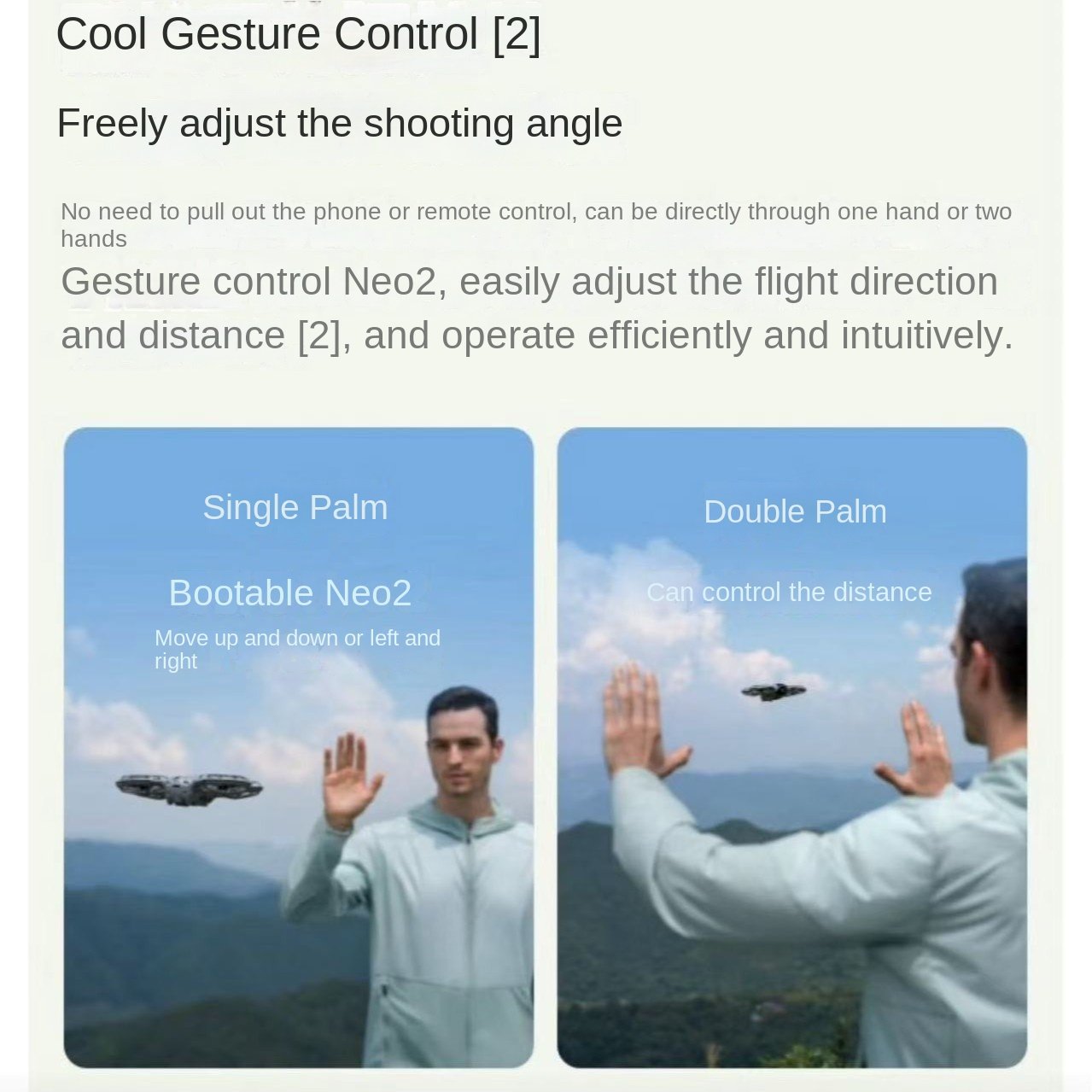 Drone DJI Neo 2 Flying Smart Follow 4K, caméra de vol mini d'entrée de gamme pour débutants, idéale pour la photographie aérienne. - Image 4