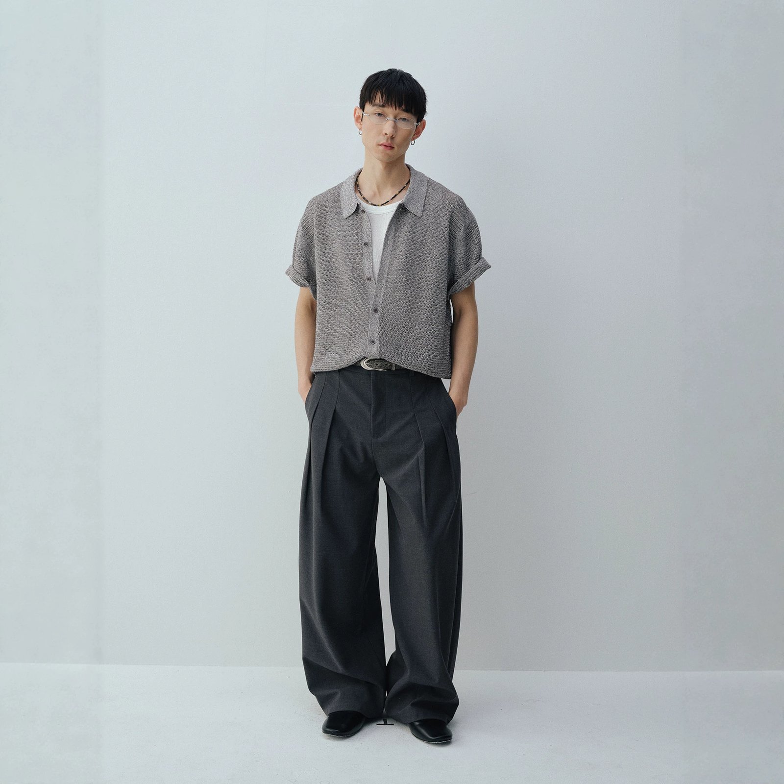 Chemise en maille classique à manches courtes pour homme - Image 4