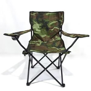 Chaise de camping pliante et portable – Siège de pêche 50 x 50 x 80 cm, léger et robuste, supporte jusqu'à 130 kg, facile à transporter