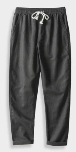 Ensemble de costume pour homme en lin et coton, coupe ajustée, col montant - Image 17