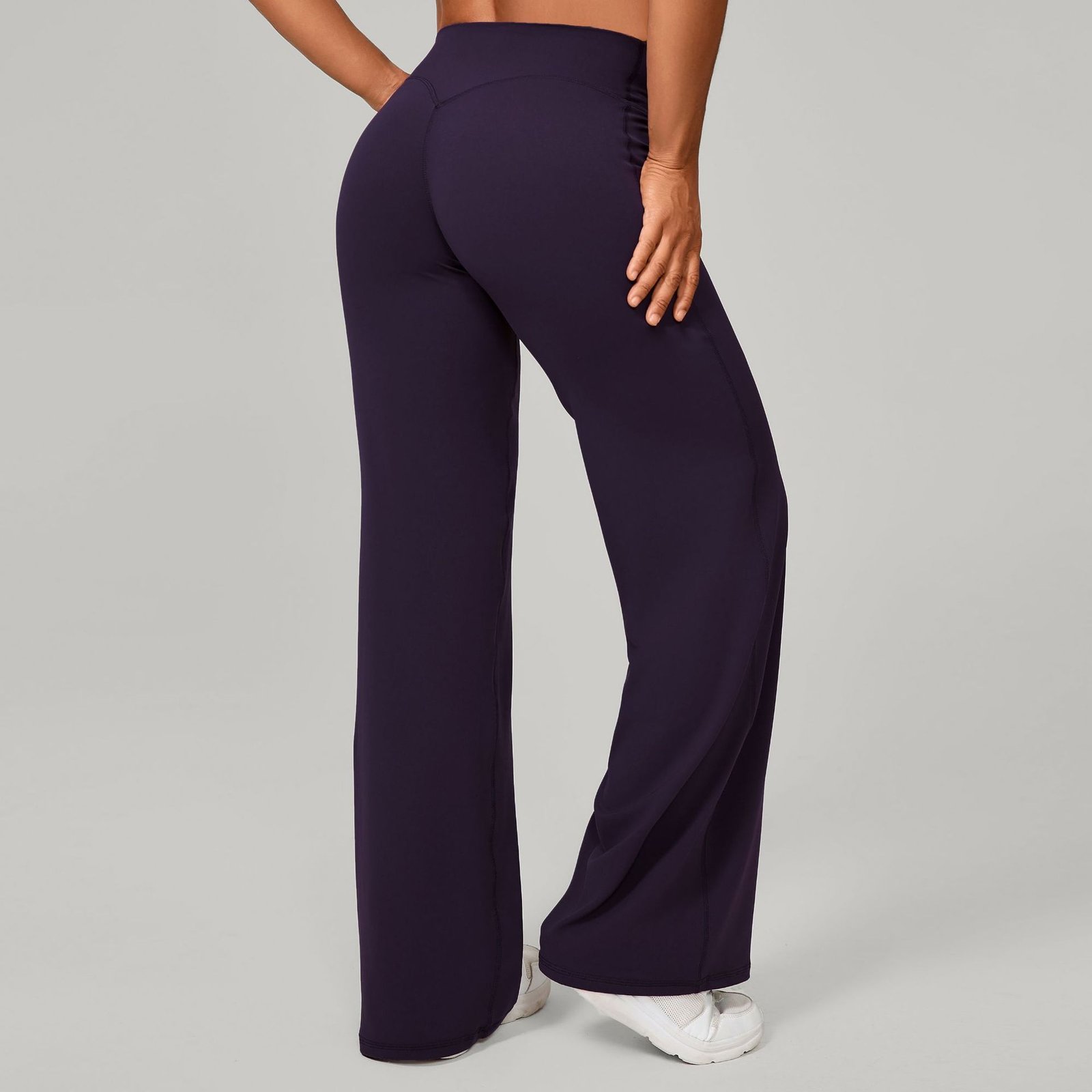 Pantalon de yoga confortable à taille haute et jambes droites pour femmes - Image 19