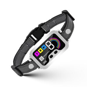 Collier anti-aboiements intelligent pour chien avec écran couleur, plusieurs modes d'arrêt, 8 niveaux de sensibilité, étanchéité IP67