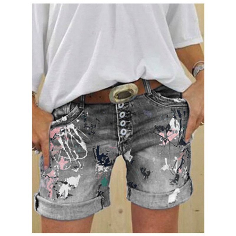 Pantalon imprimé taille haute élastiqué pour femme - Image 4