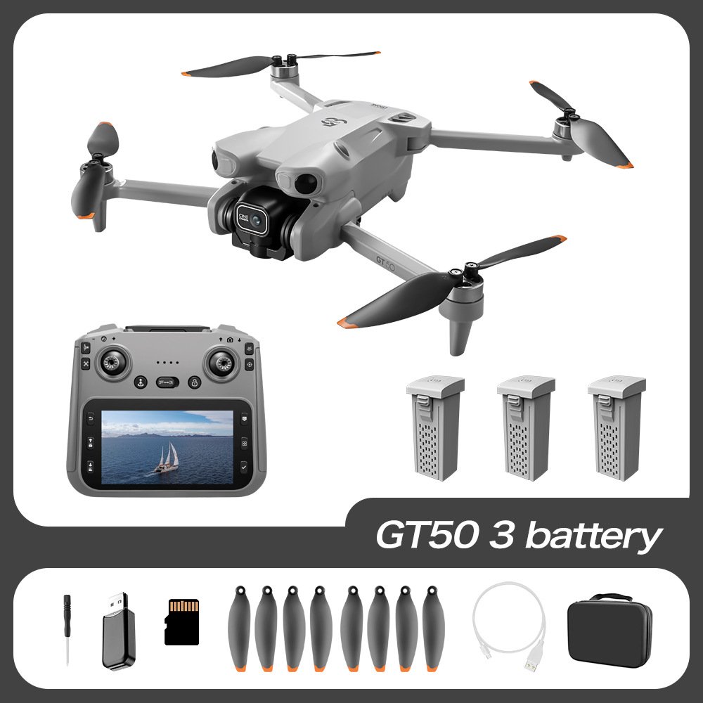 Drone avec écran HD pour la photographie aérienne, moteur sans balais, détection d'obstacles, drone quadricoptère jouet - Image 8