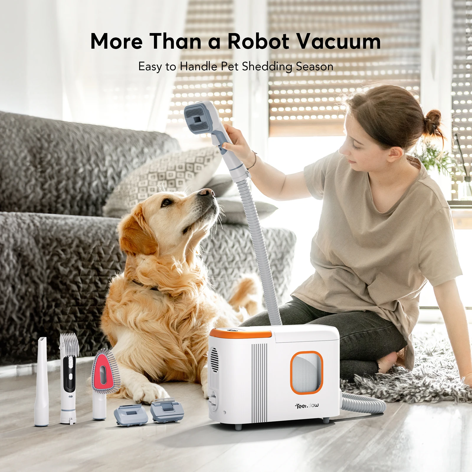 Aspirateur robot Teendow D20S Max+ avec cartographie intelligente LiDAR, aspiration de 6000 Pa, autonomie de 150 min, recharge automatique et zones i - Image 2