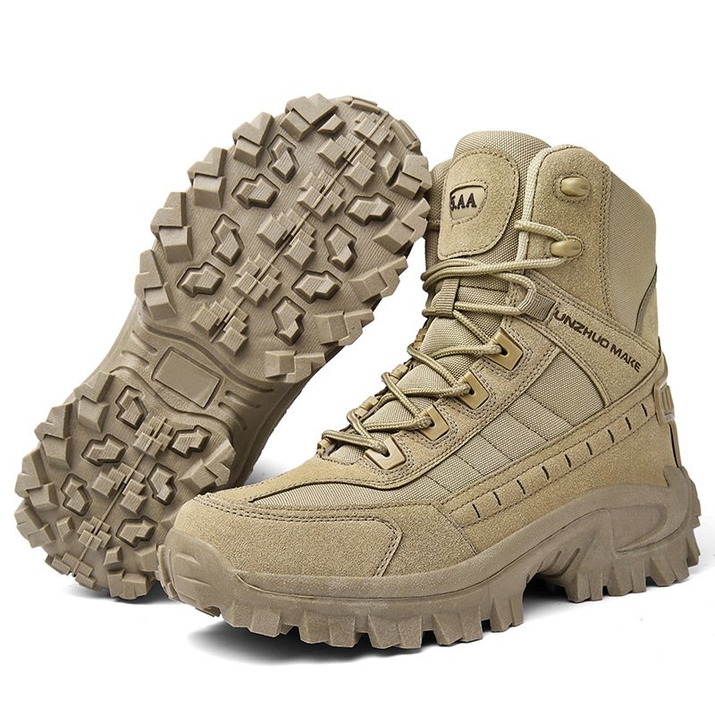 Bottes militaires russes de combat, bottes d'entraînement résistantes à l'usure, chaussures pour la randonnée en plein air et l'alpinisme. - Image 5