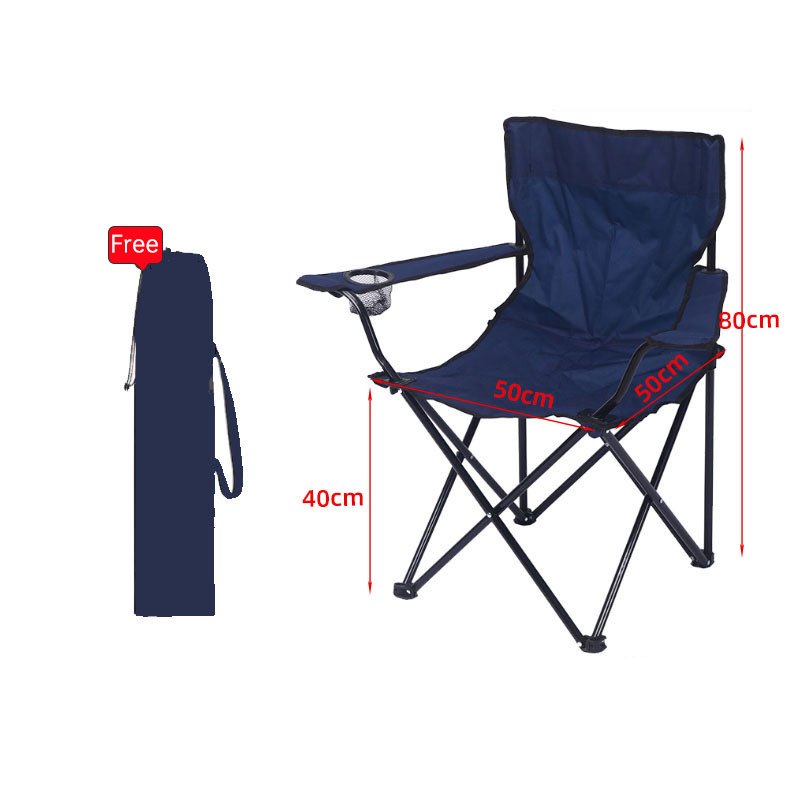 Chaise de camping pliante et portable – Siège de pêche 50 x 50 x 80 cm, léger et robuste, supporte jusqu'à 130 kg, facile à transporter - Image 2