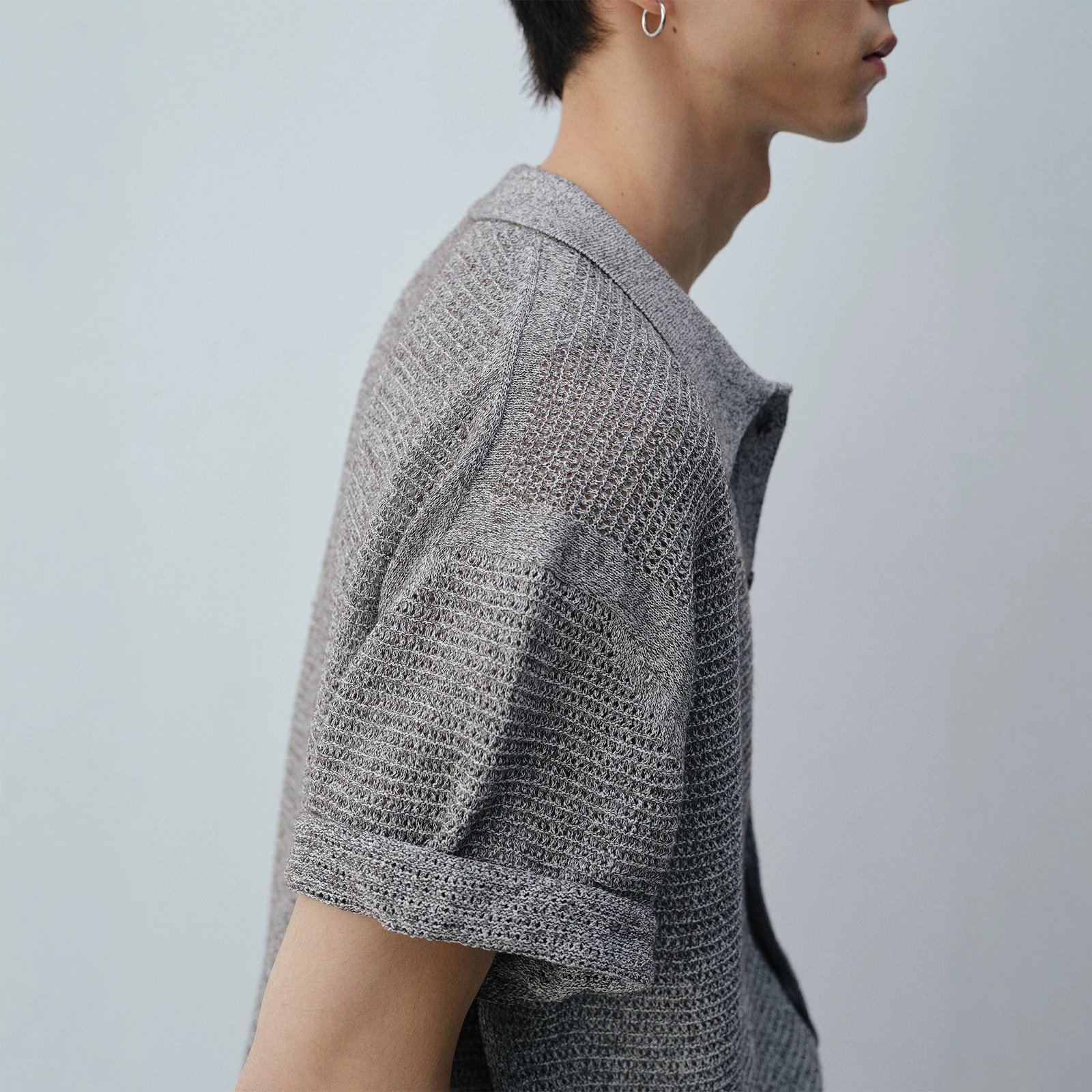 Chemise en maille classique à manches courtes pour homme - Image 2