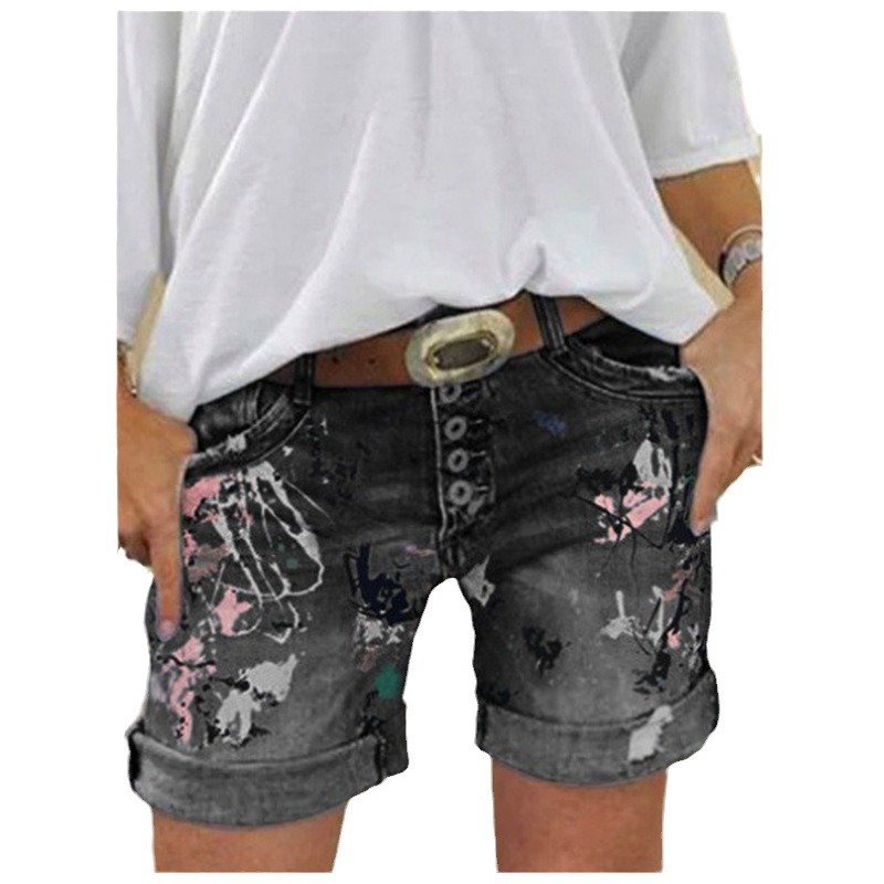 Pantalon imprimé taille haute élastiqué pour femme - Image 5