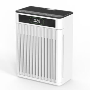 Purificateur d'air intelligent, entièrement automatique, avec aspiration des poils flottants et stérilisation, conçu spécifiquement pour les animaux