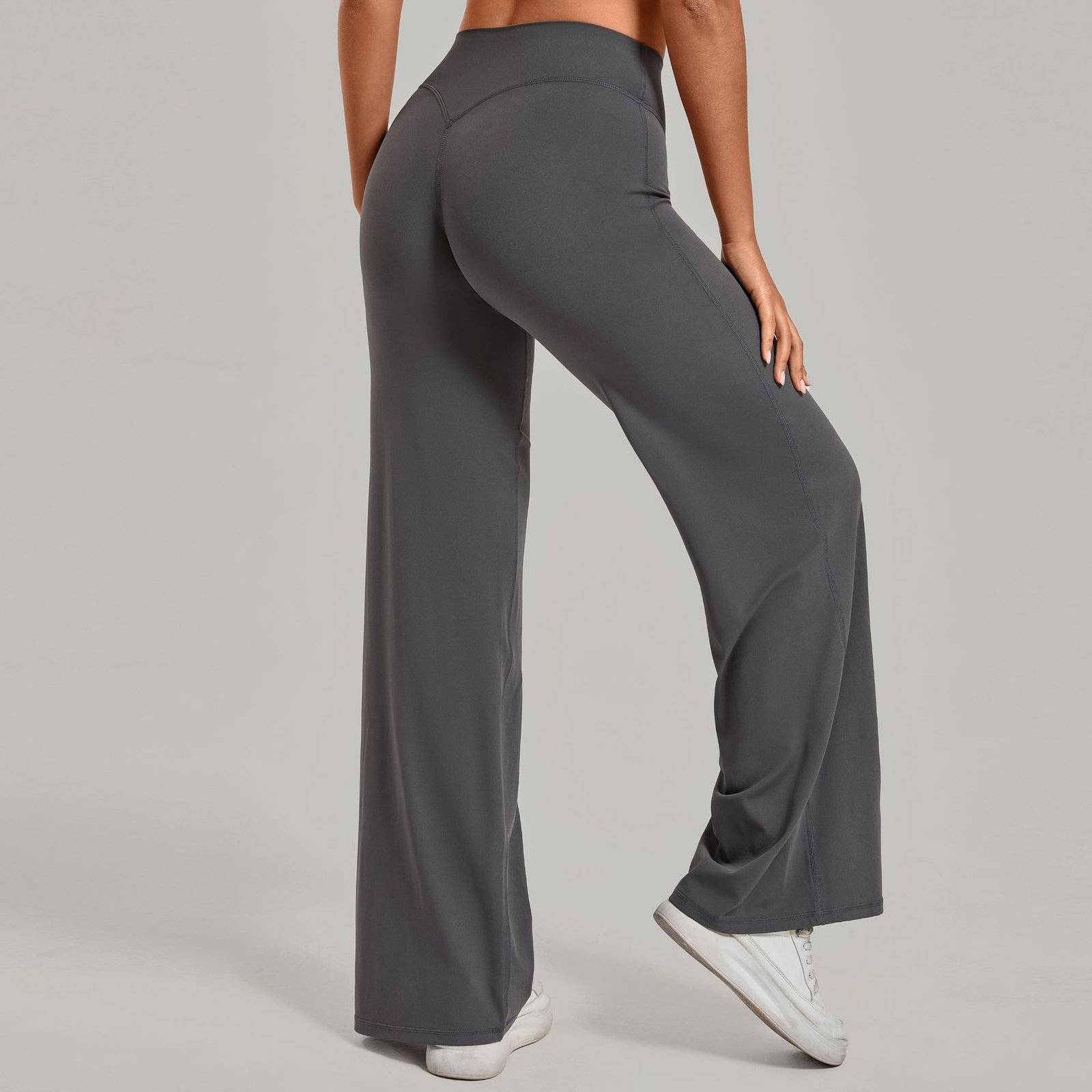 Pantalon de yoga confortable à taille haute et jambes droites pour femmes - Image 21