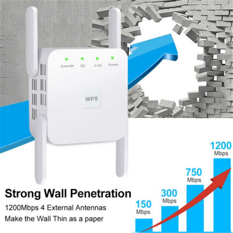 Répéteur Wi-Fi double bande AC1200M, amplificateur de signal sans fil 5G haute puissance - Image 2