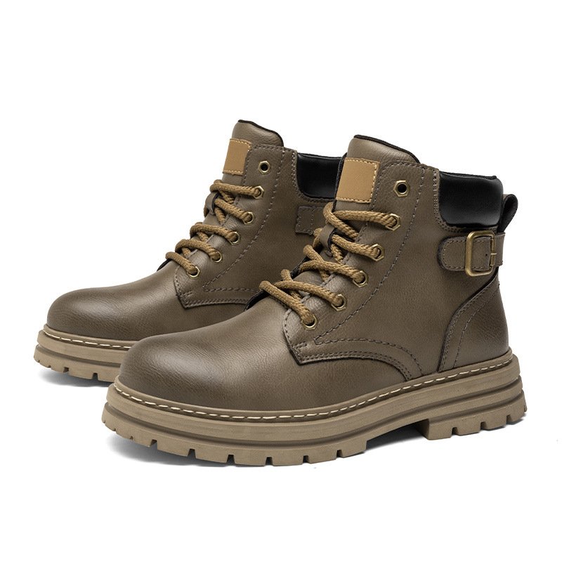 Bottines style Martin pour homme – Modèle montant rétro esprit « workwear » pour l'automne-hiver - Image 5