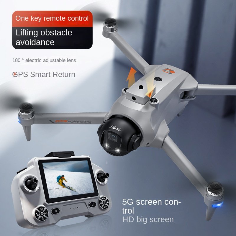 Drone YL059, quadricoptère sans balais, télécommandé par GPS, avec fonction de largage, évitement d'obstacles et écran tactile 5G. - Image 3
