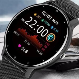 Montre connectée avec moniteur de fréquence cardiaque, de pression artérielle et de sommeil, bracelet de fitness intelligent ZL02D étanche, montre de