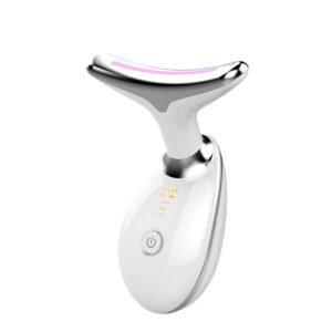 Appareil de massage de la nuque avec luminothérapie 7 couleurs pour le soin des rides du cou