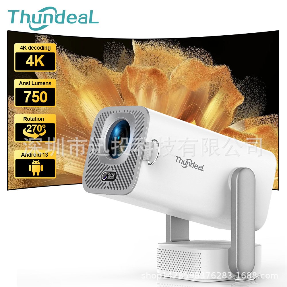 Projecteur Full HD TD80Pro 1080P 4K 750 ANSI – Mini projecteur portable
