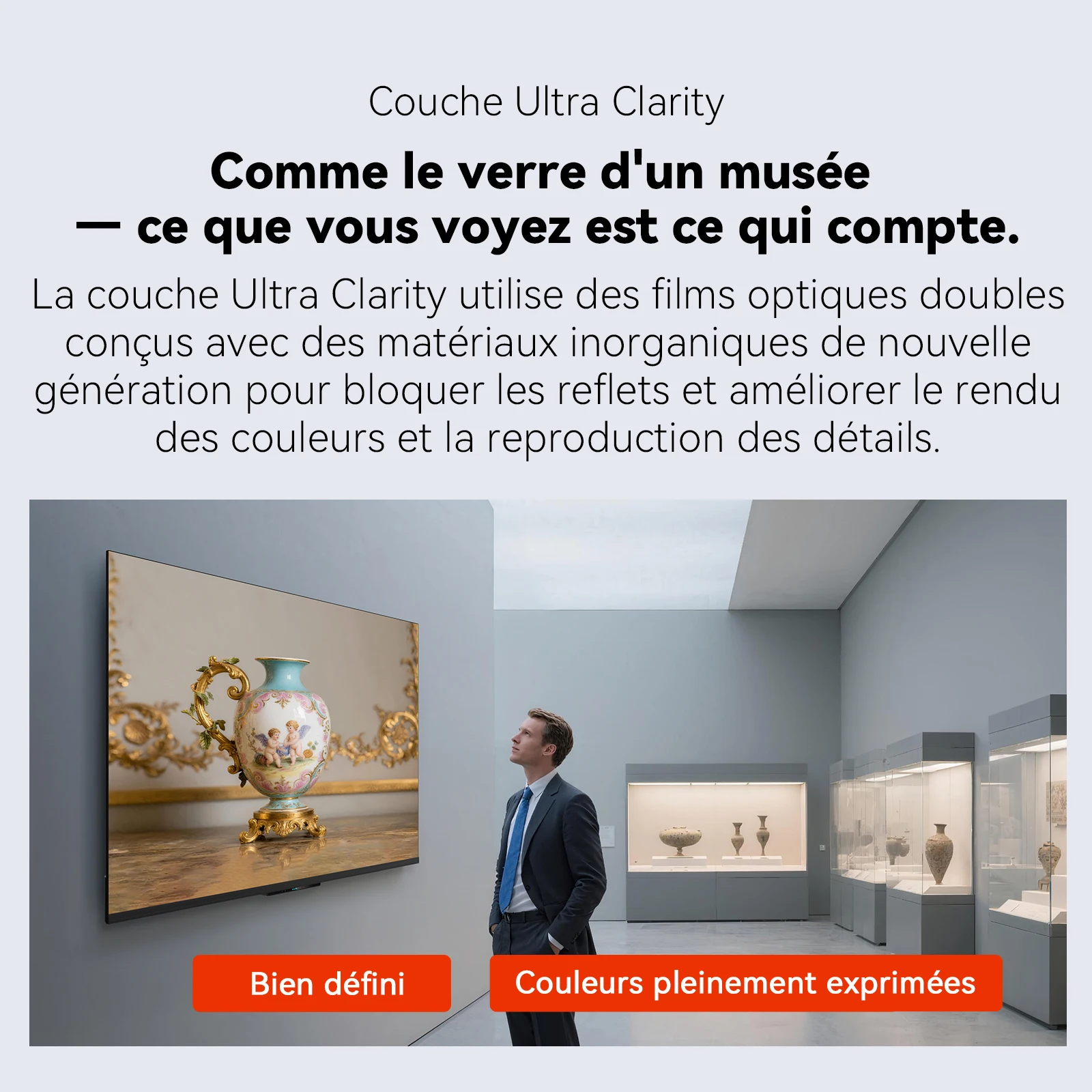 Téléviseur Coocaa Mini LED 4K 55" – Google TV, luminosité de 300 cd/m², 60 Hz, HDR10+, MEMC, écran mat antireflet, Local Dimming, Dolby Vision et Atm - Image 2