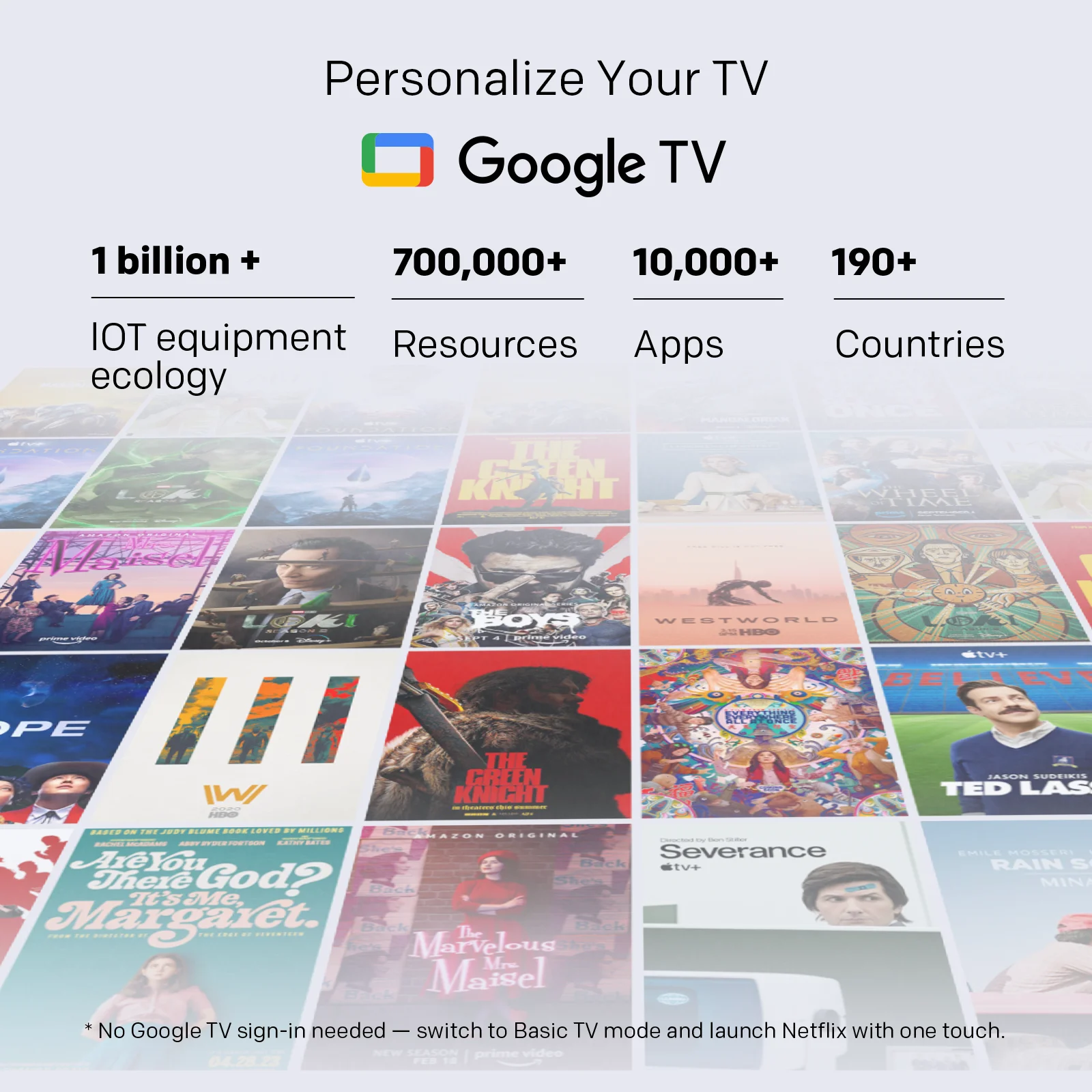 Téléviseur Coocaa Mini LED 4K 55" – Google TV, luminosité de 300 cd/m², 60 Hz, HDR10+, MEMC, écran mat antireflet, Local Dimming, Dolby Vision et Atm - Image 8