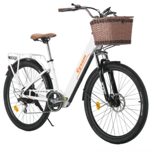 Vélo électrique Cysum Cityrun 26 pouces, VAE 250 W pour adultes (hommes et femmes), batterie amovible 36 V 10 Ah, vitesse maximale de 25 km/h, autonom