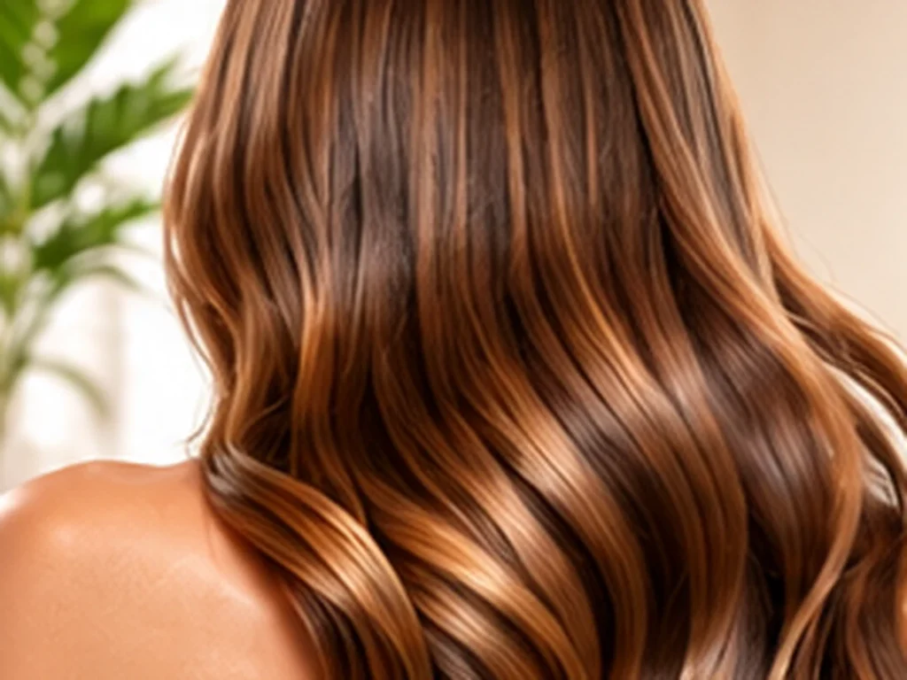 Soins capillaires et cheveux brillants