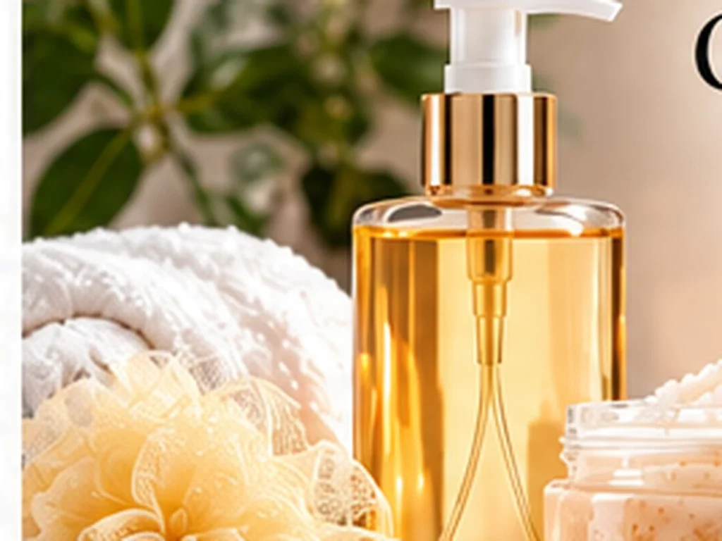Produits pour le corps et le bain dans une ambiance spa